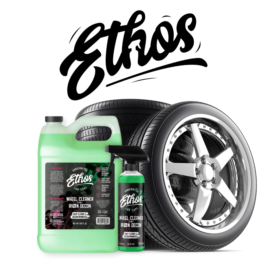  Ethos Wheel Cleaner - Car Wheel Cleaner Spray - Brake Dust,  Iron Remover - Color Change Technology - Professional Strength Formula (16  Oz) : Automotive