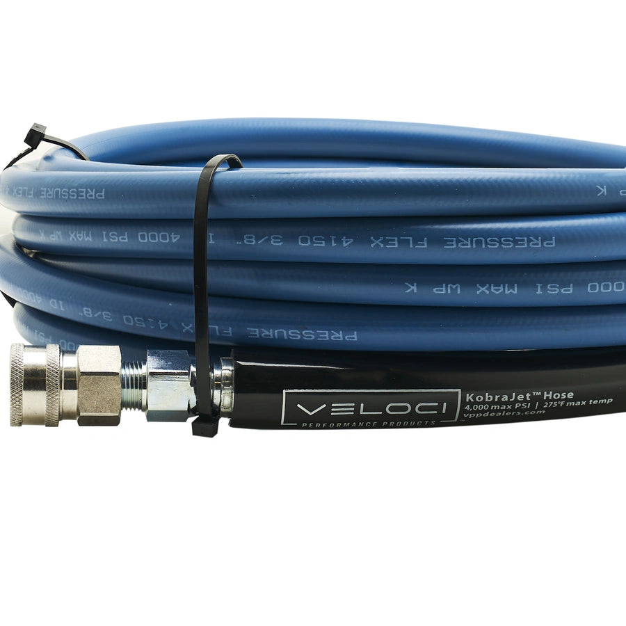 MTM/Veloci Performance KobraJet Smooth Blue 25' 4,000 PSI w/ SS Couplers