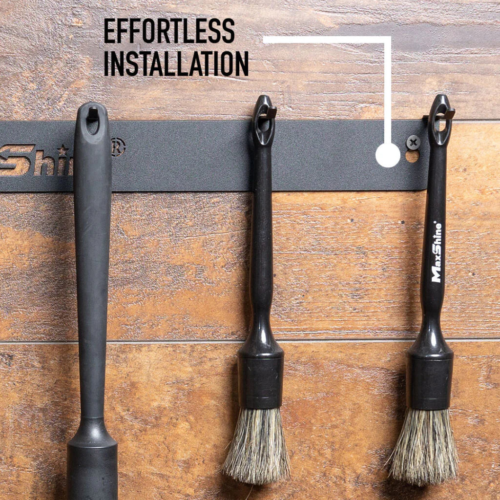 Maxshine Wall Brush Holder | Detailing Brush Hanger - 6 Brushes