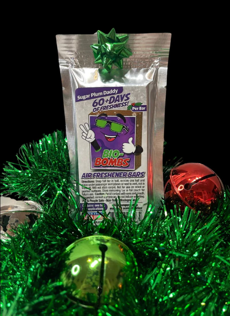 Bio Bombs - The Best Car Air Freshener: Bio-Fresh Bar *HOLIDAY EDITION*