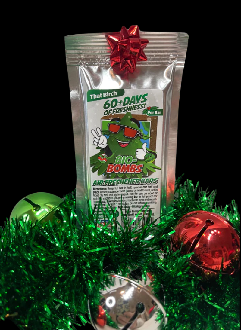 Bio Bombs - The Best Car Air Freshener: Bio-Fresh Bar *HOLIDAY EDITION*