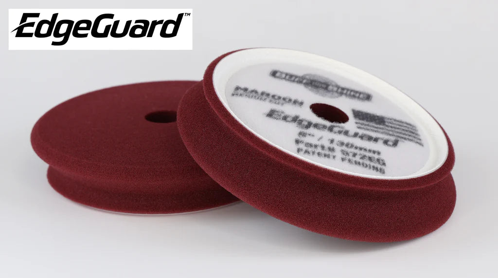 BUFF and SHINE EdgeGuard Maroon Foam Pad - Medium Cut (3", 5", 6")