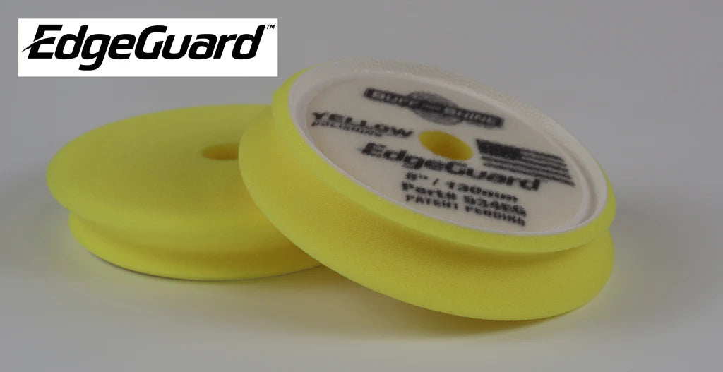 BUFF and SHINE EdgeGuard Yellow Foam Pad - Polishing (3", 5", 6")