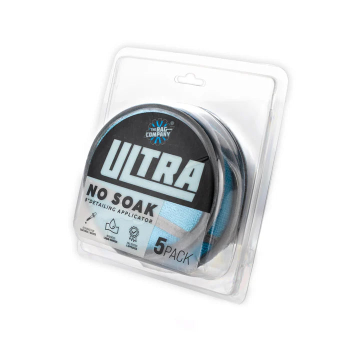 The Rag Company Ultra No Soak Round Detailing Applicator | 5 Pack